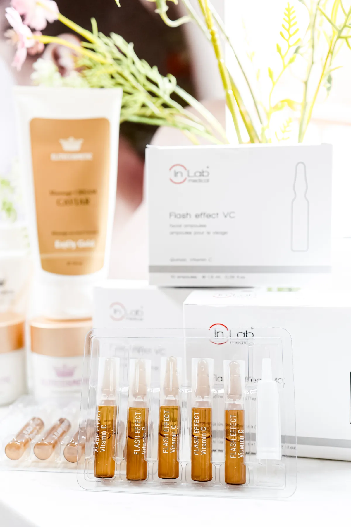 Professionelle Kosmetikprodukte mit Vitamin C